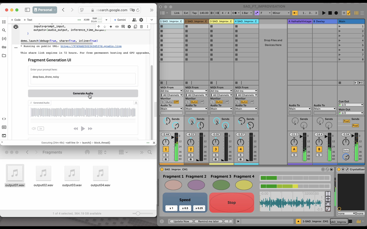 Live Improvisation with Fine-Tuned Generative AI: A Musical Metacreation Approach