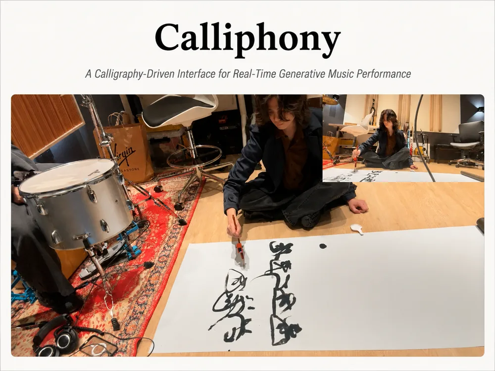 Calliphony: A Calligraphy-Driven Interface for Real-Time Generative Music Performance