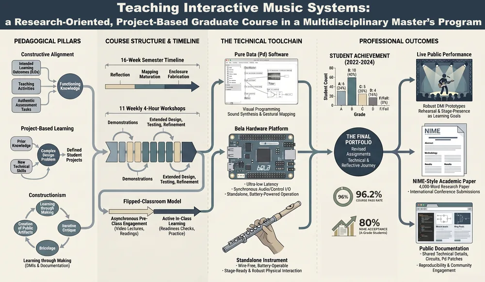 Teaching Interactive Music Systems: a Research-Oriented, Project-Based Graduate Course in a Multidisciplinary Master’s Program