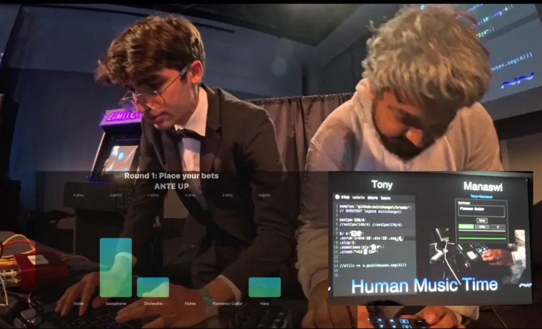 The Human Music Show: Crowd-Prompting as a Playable Social Interface for Generative Live Performance