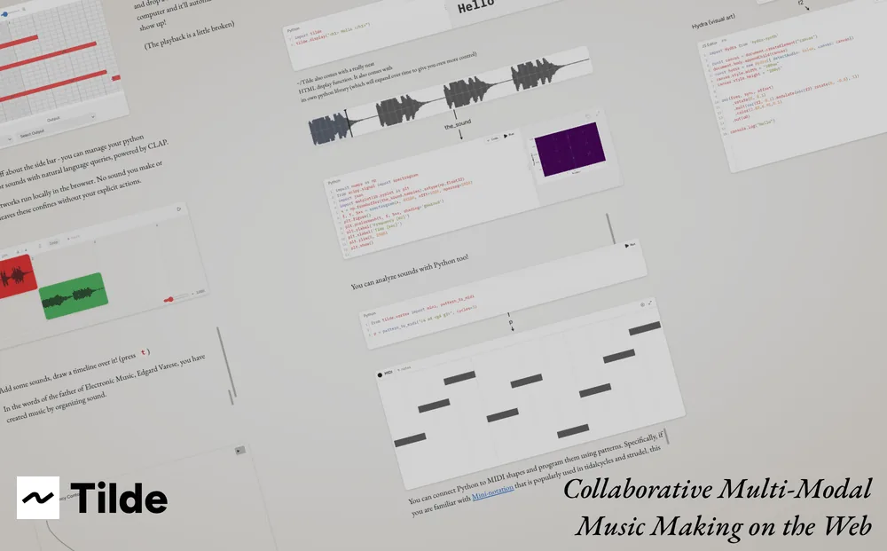 Tilde: Collaborative Multi-Modal Music Making on the Web